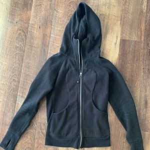 Black Lululemon scuba hoodie